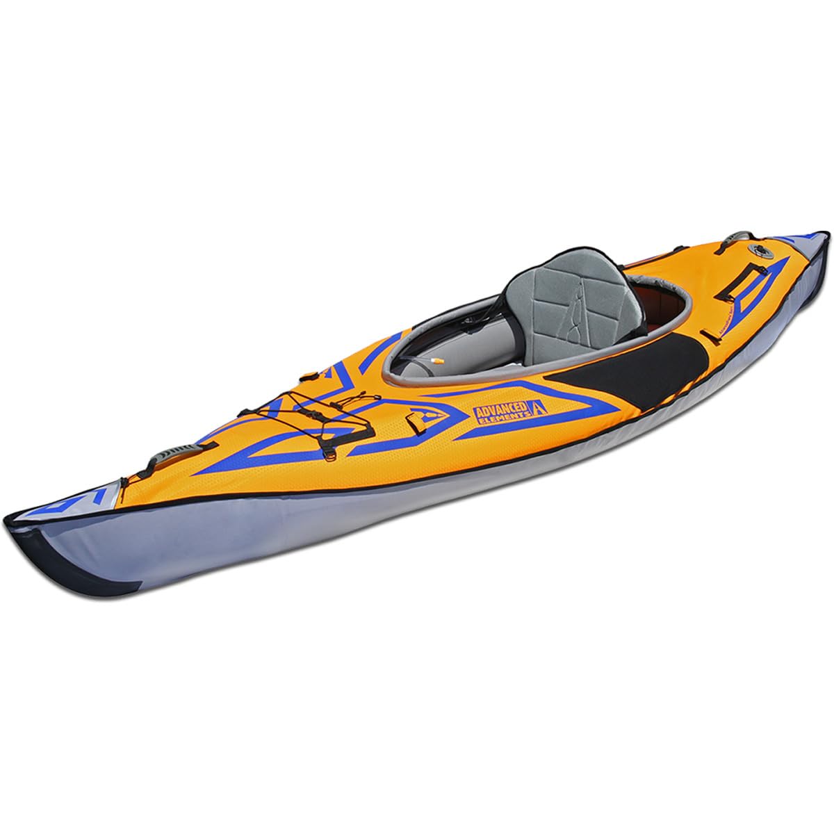 Advanced Elements AdvancedFrame Sport Lightweight Touring Kayak - Inflatable with Aluminum Ribs, Orange/Gold Blue