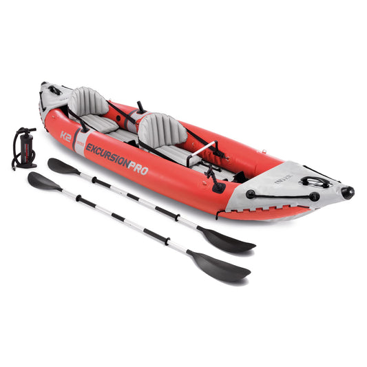 INTEX Excursion Pro K2 Tandem Inflatable Kayak Set
